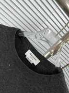 4-Bar Crewneck Navy Knit - Men's