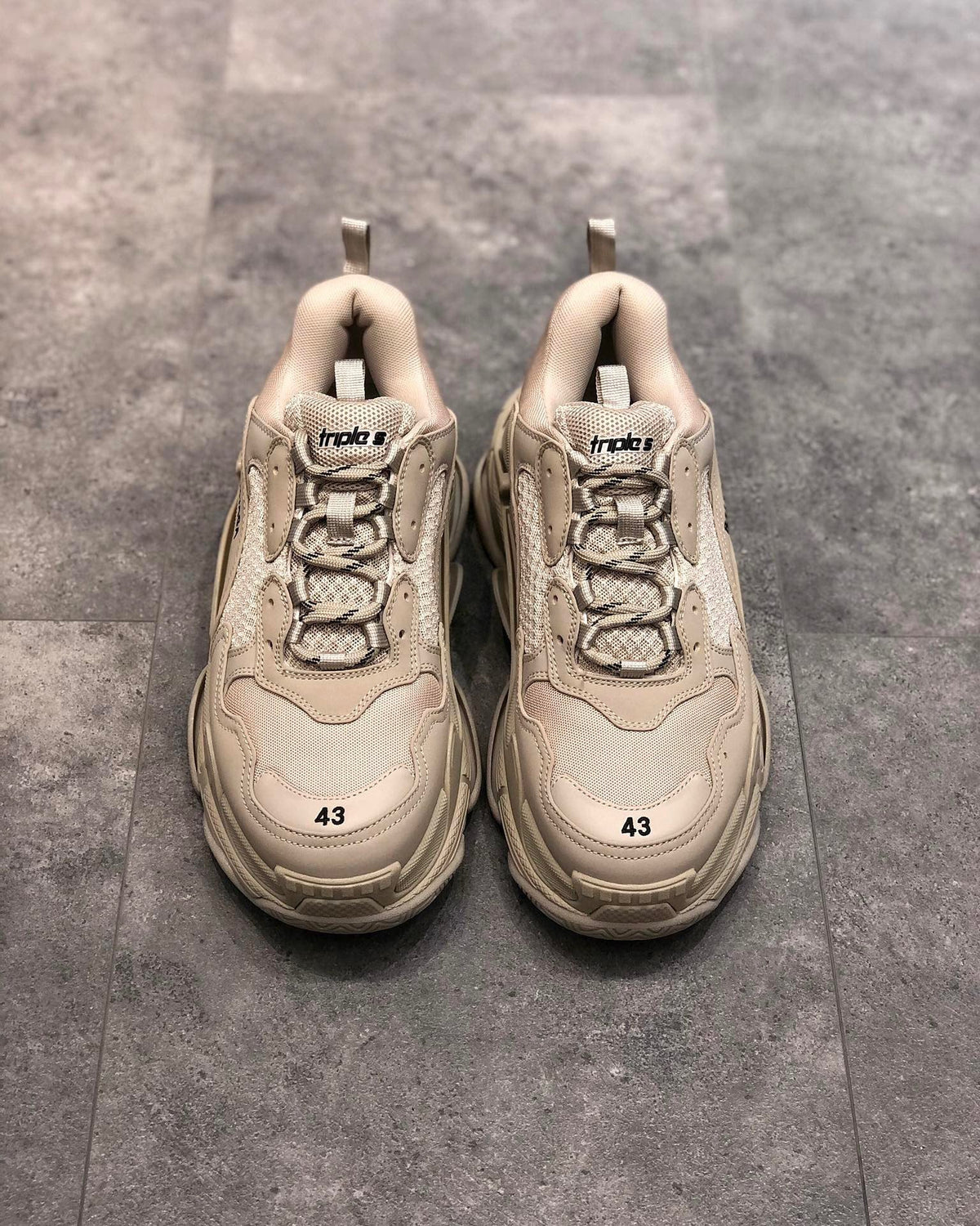 Triple S Tan Sneakers
