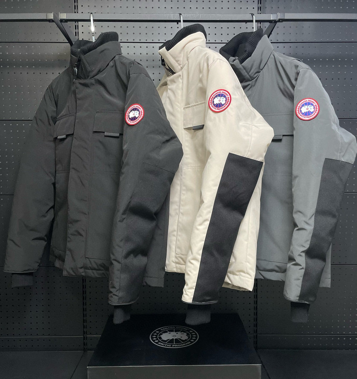 Black Nylon Down Parka - Men's