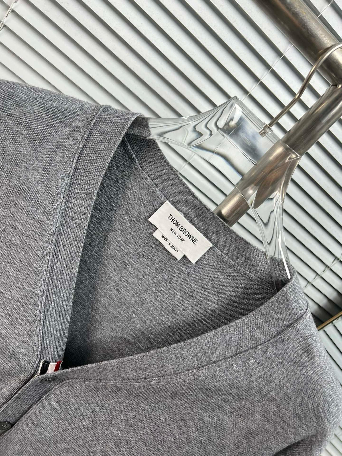 RWB Stripe Cardigan White - Men's