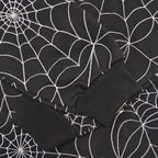 Black Cotton Web Print Pullover - Men's