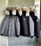 Black and Grey Parka - Men's