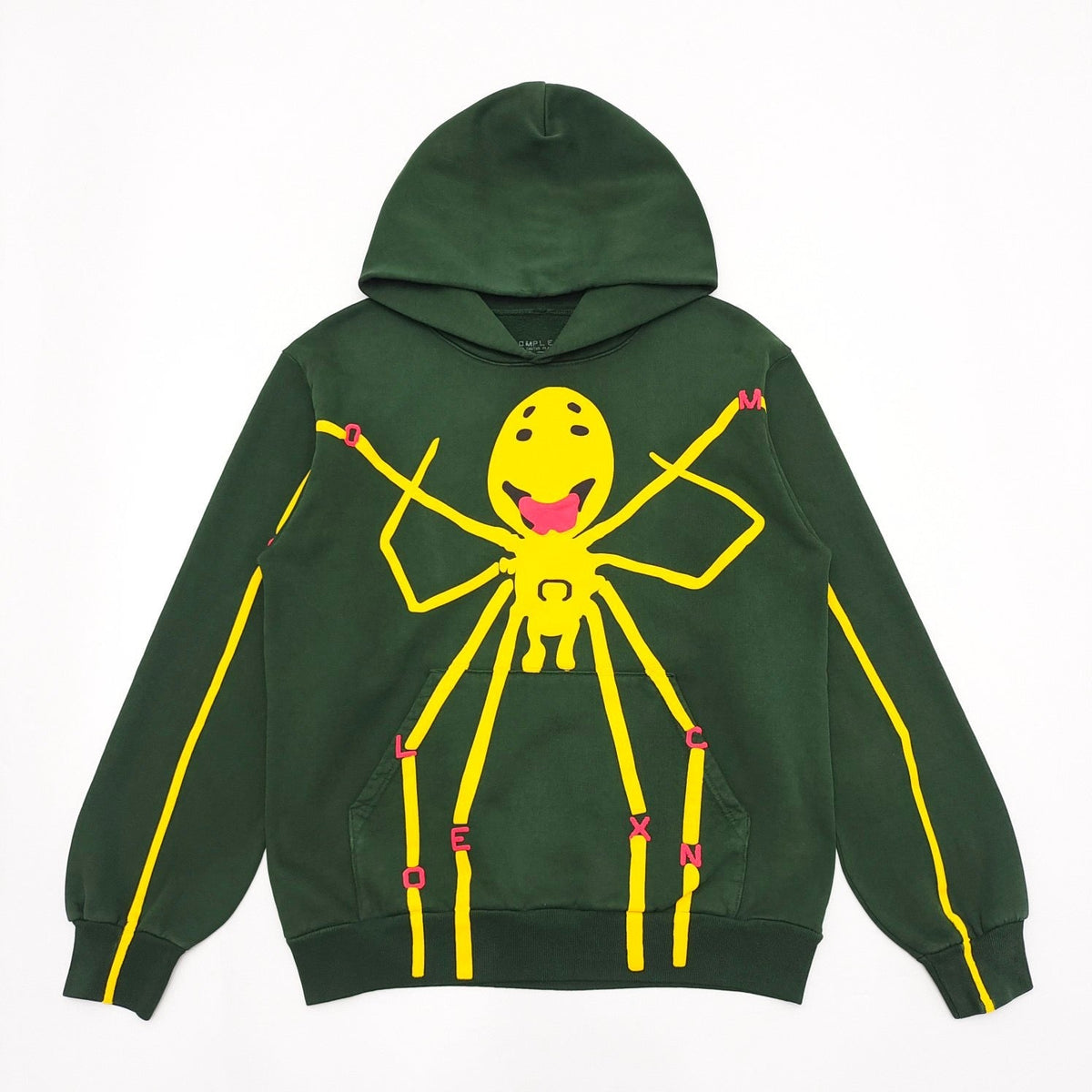 Green Cotton Graphic Pullover - Men's