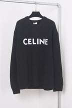 Black Cotton Bold Text Long-Sleeve - Men's