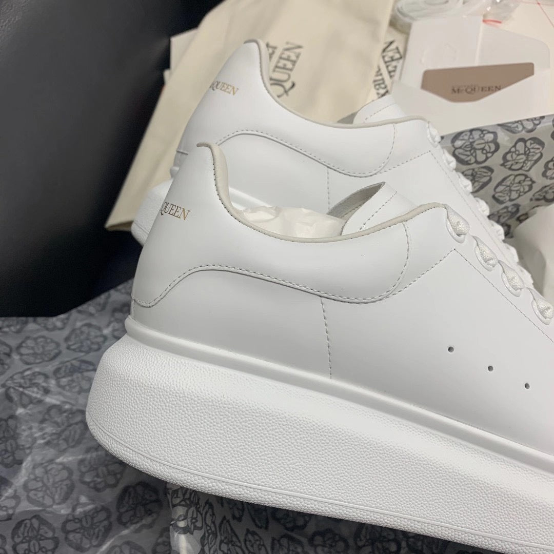 Oversized White Tab Sneakers