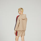 Jersey Hooded Sweatshirt – reminiscent of emblems from the ’80s, the blue and red Interlocking G embroidered – LUX VERSE Luxury Designer Fashion Outlet