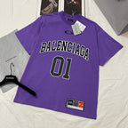 Black Jersey Numeral Short-Sleeve - Men's