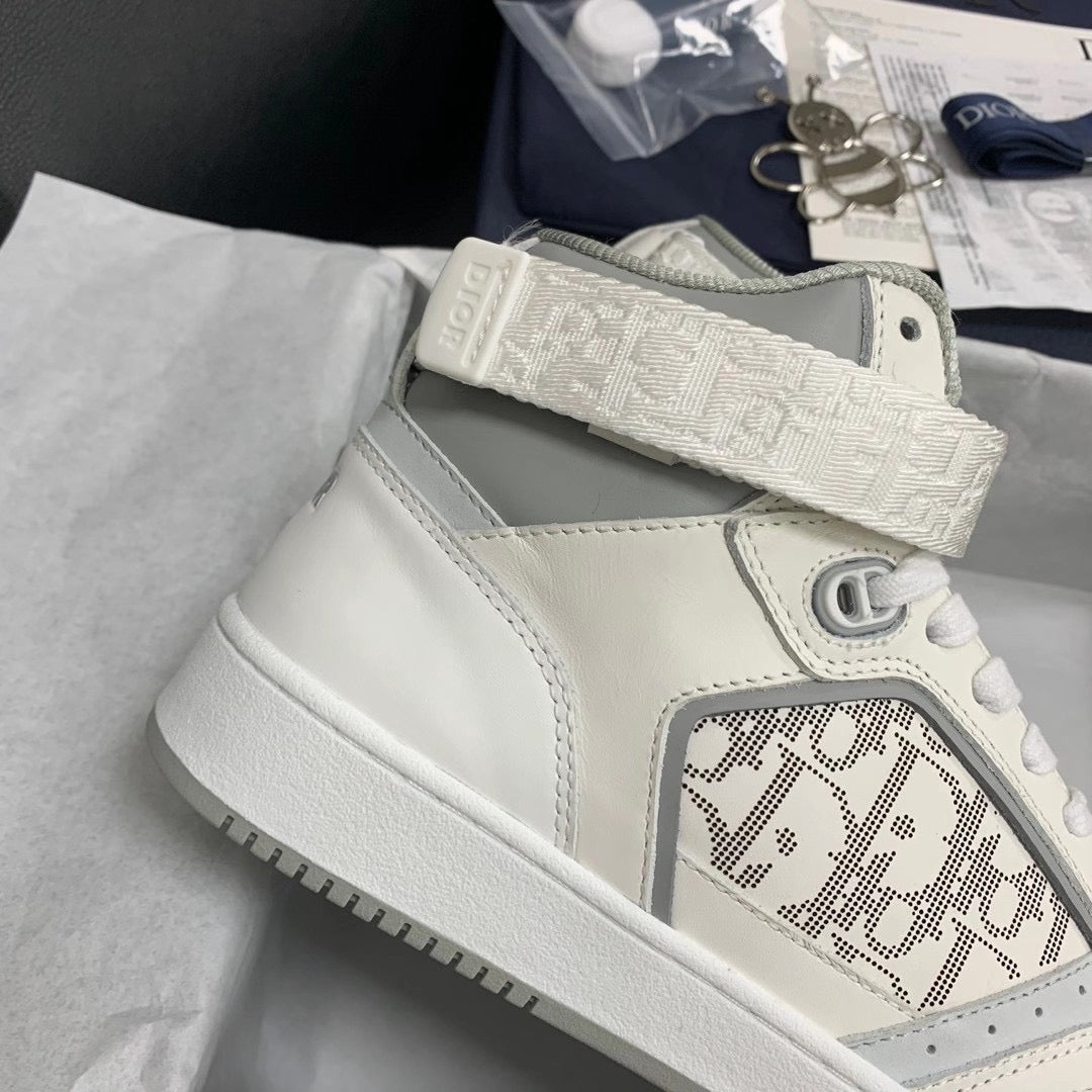 B27 High-Top White Sneakers