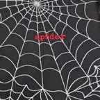 Black Cotton Web Print Pullover - Men's