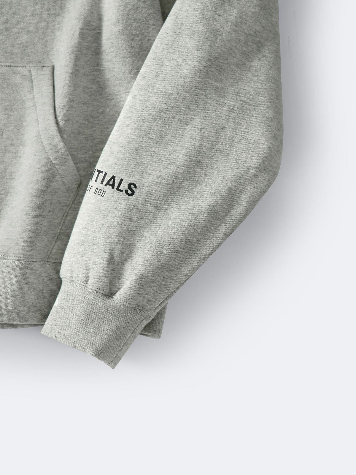 Grey Cotton Logo Pullover - Men's