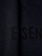 Cream Wool Text Logo Crewneck - Men's