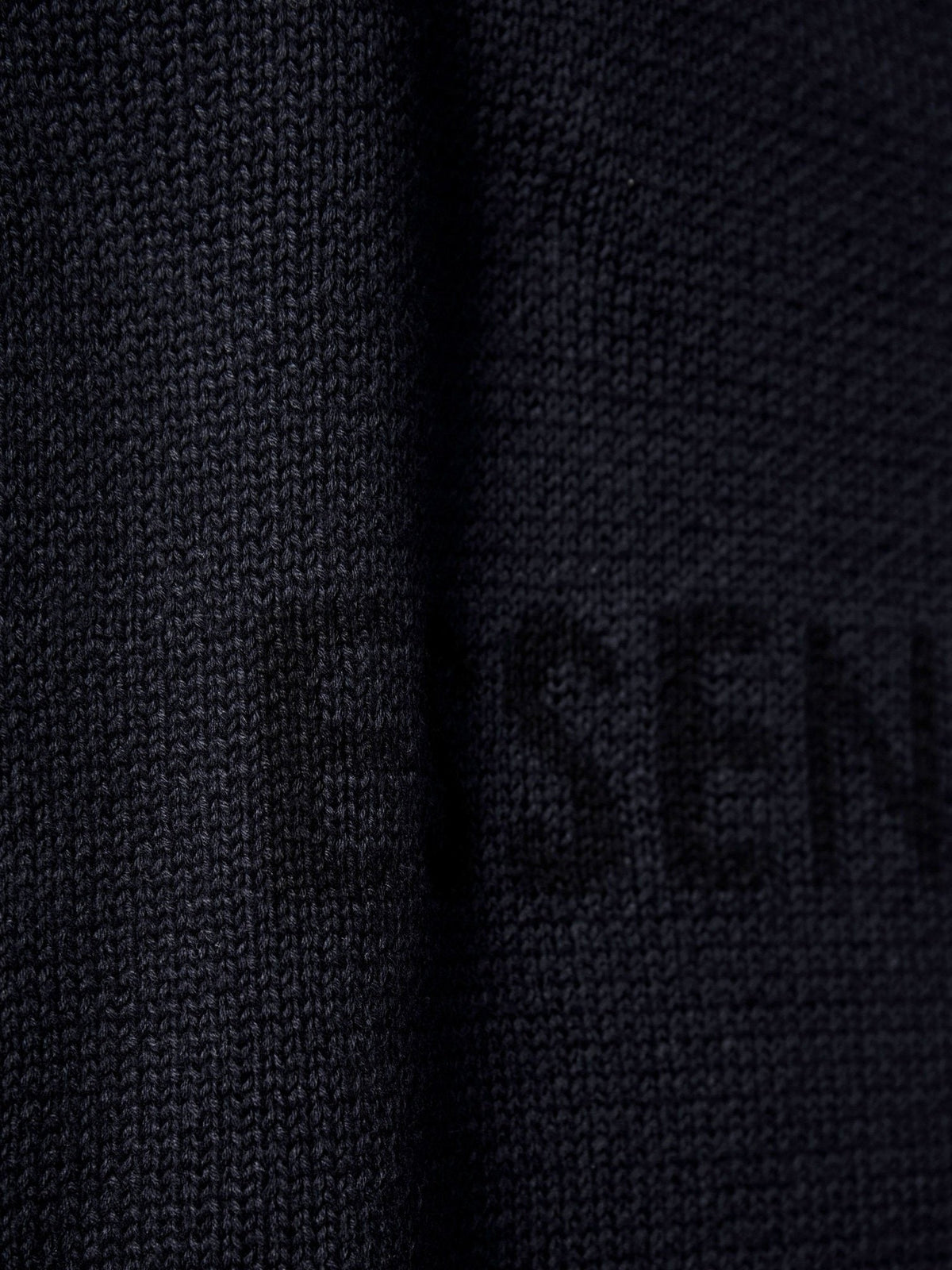 Cream Wool Text Logo Crewneck - Men's