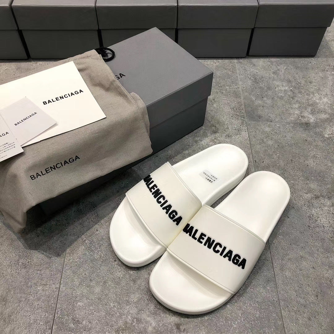 White with Black Logo Slides