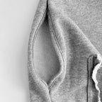 Grey Cotton Bold Text Pullover - Men's