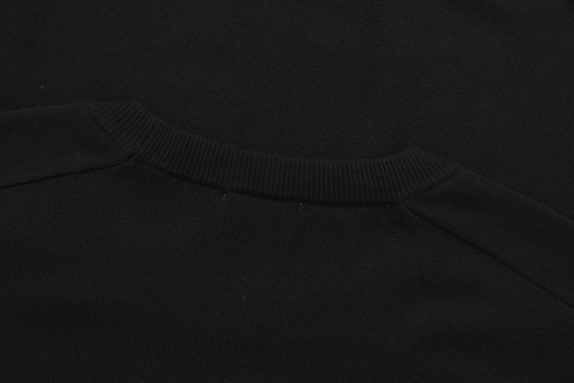 Grey Cotton Chest Logo Long-Sleeve - Men's