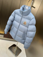 Black and Blue Puffer Jacket - Men's