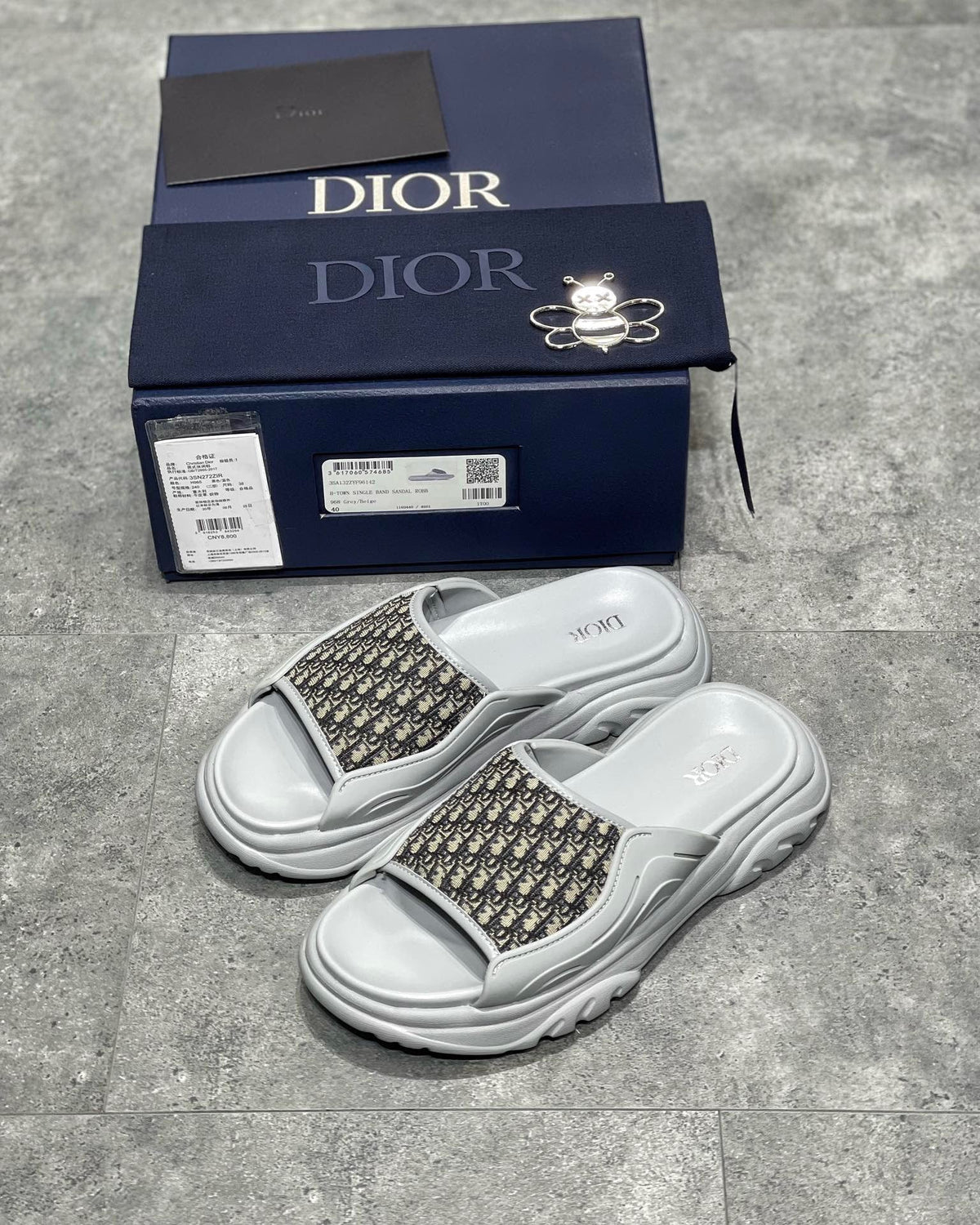 Black and Grey Slides