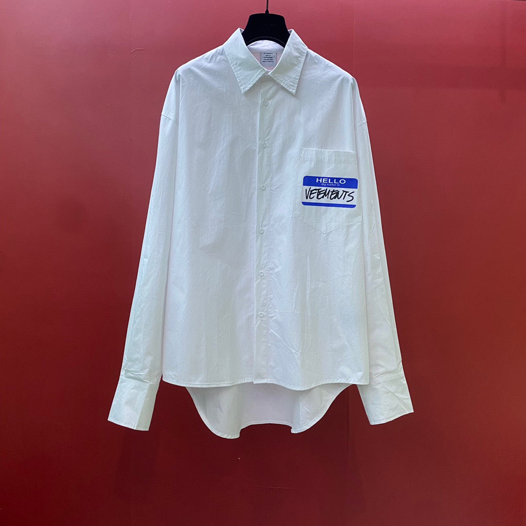 Navy Cotton Plain Long-Sleeve - Men's