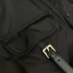 Navy Nylon Pocket Shirt Jacket - Men's
