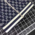 Navy Knit Monogram Track - Men's