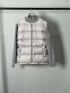 Navy Nylon Knit Sleeve Quilted - Men's