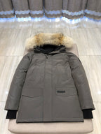Black and White Parka - Men's