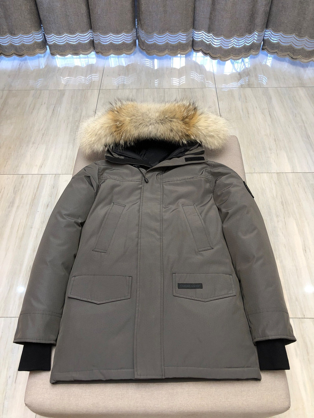Black and White Parka - Men's