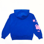 Blue Cotton Star Print Pullover - Men's