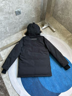 Black and Grey Parka - Men's