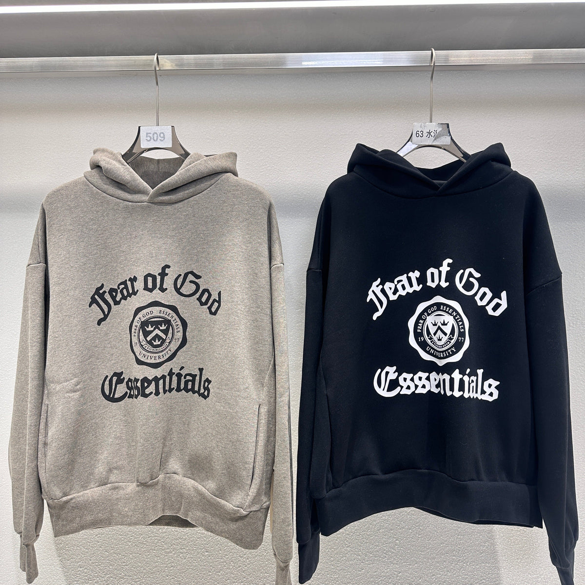 Dark fog Black and Grey Hoodie - Men's