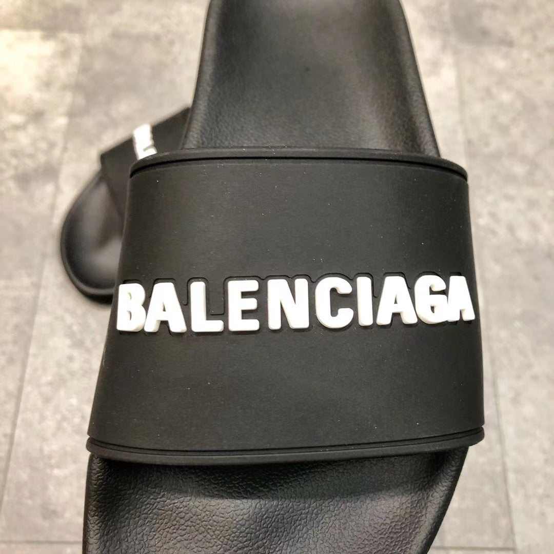 Black with White Logo Slides
