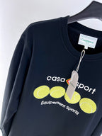 Navy Cotton Ball Graphic Crewneck - Men's