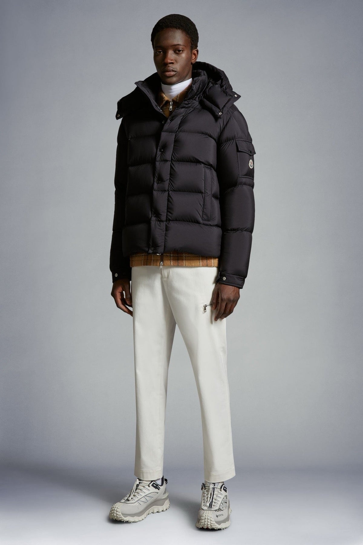 Black Puffer Jacket - Men's