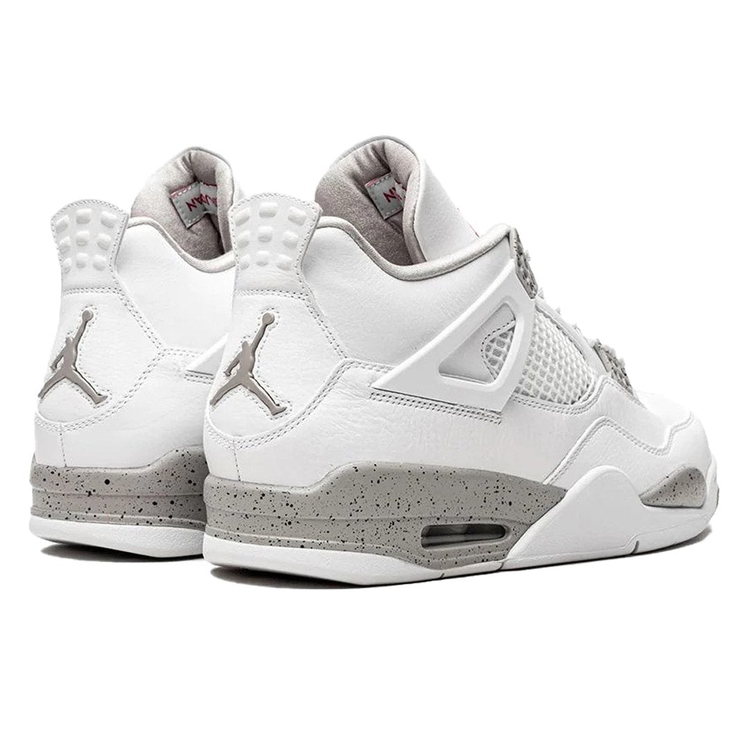 White Oreo – from there, a red Jumpman logo is embroidered on the tongue, adding a pop of color – LUX VERSE Luxury Designer Fashion Outlet