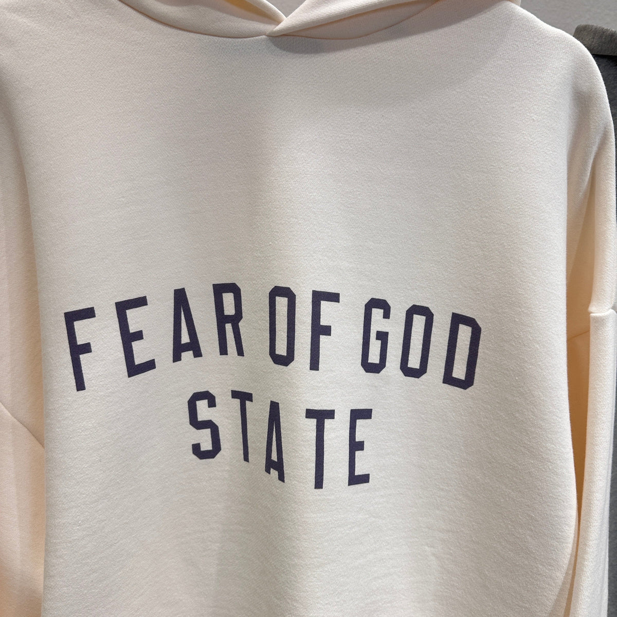 Black Cotton Gold Text Pullover - Men's