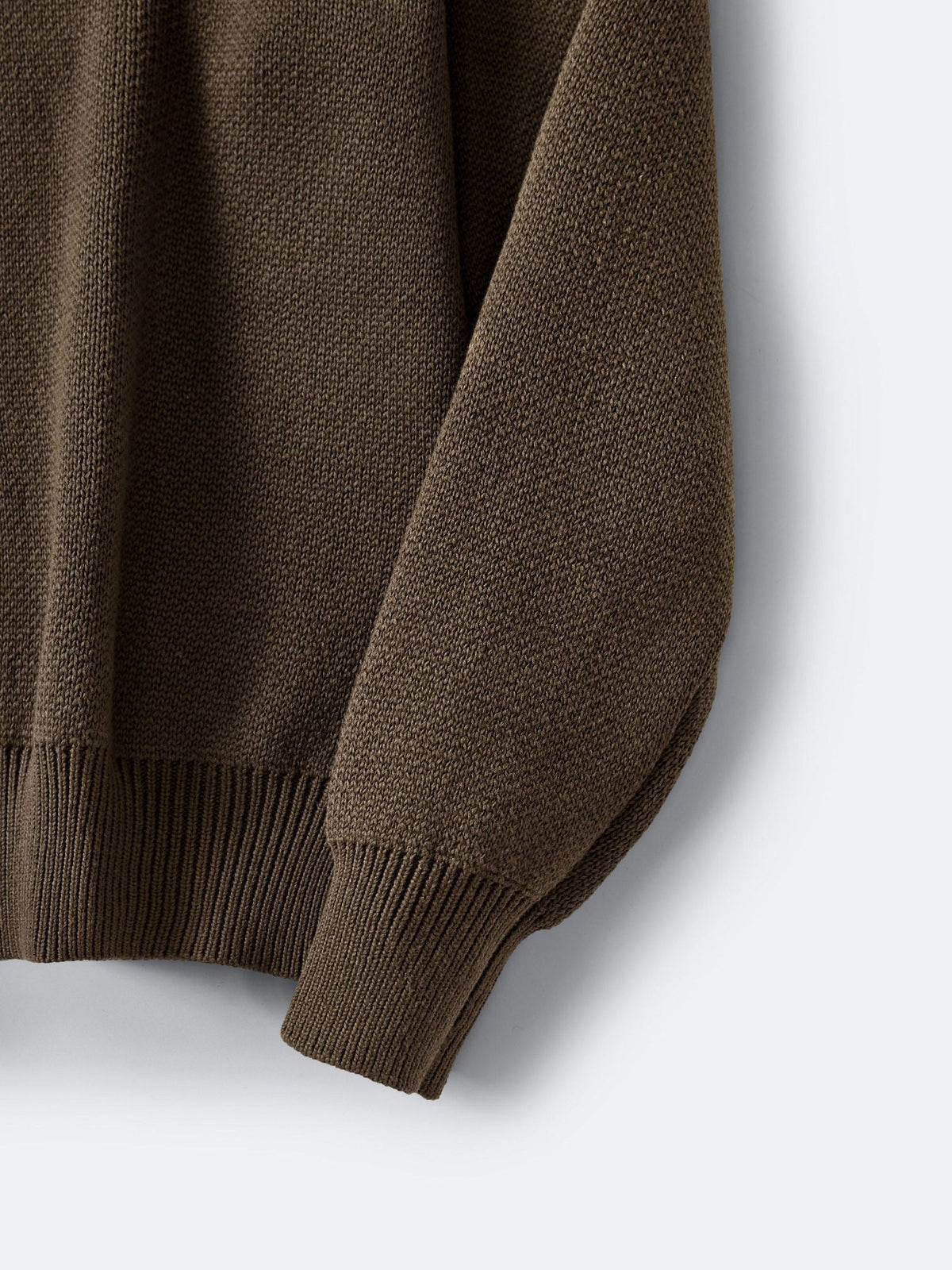 Cream Wool Text Logo Crewneck - Men's