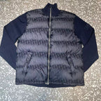 Navy Nylon Knit Sleeve Quilted - Men's