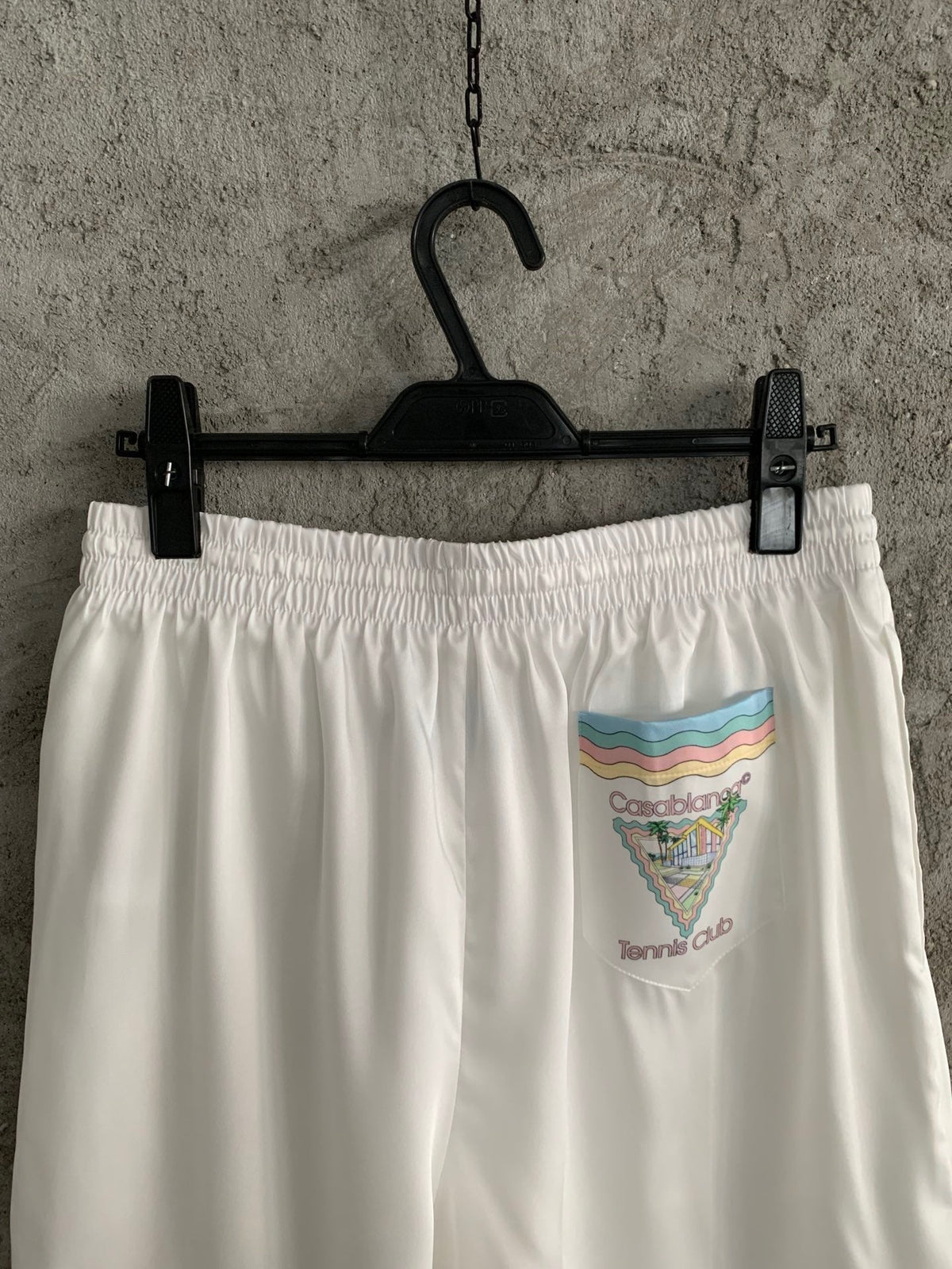 Turquoise Trim Silk Shorts - Men's