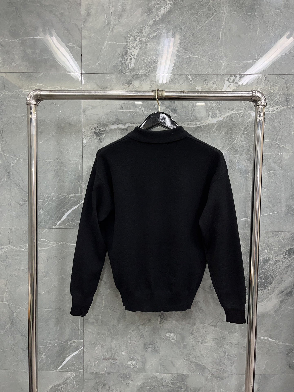 Cream Knit Heart Logo Long-Sleeve - Men's