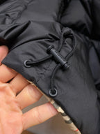 Black and Khaki Puffer Jacket - Men's
