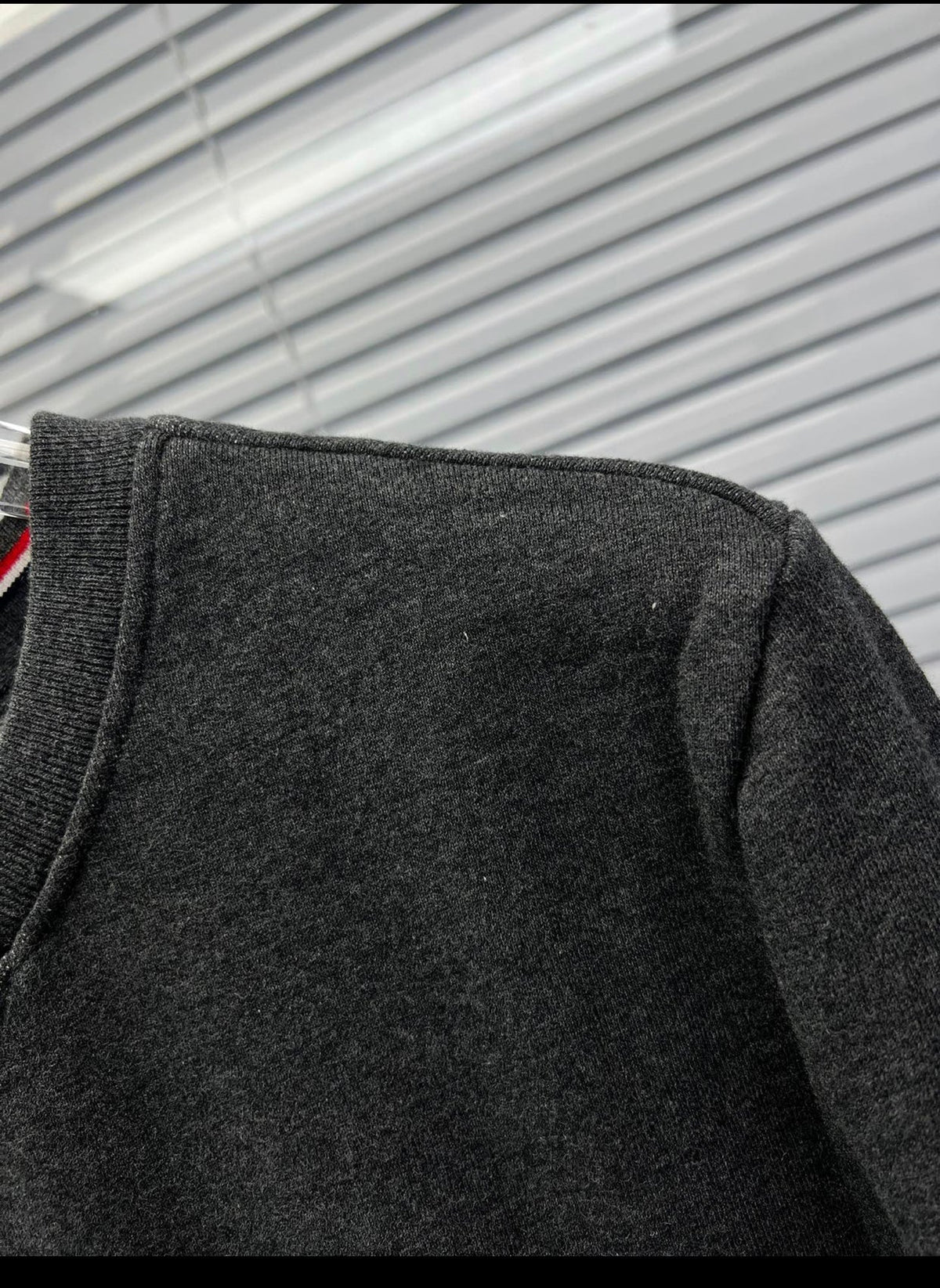 4-Bar Crewneck Navy Loopback - Men's