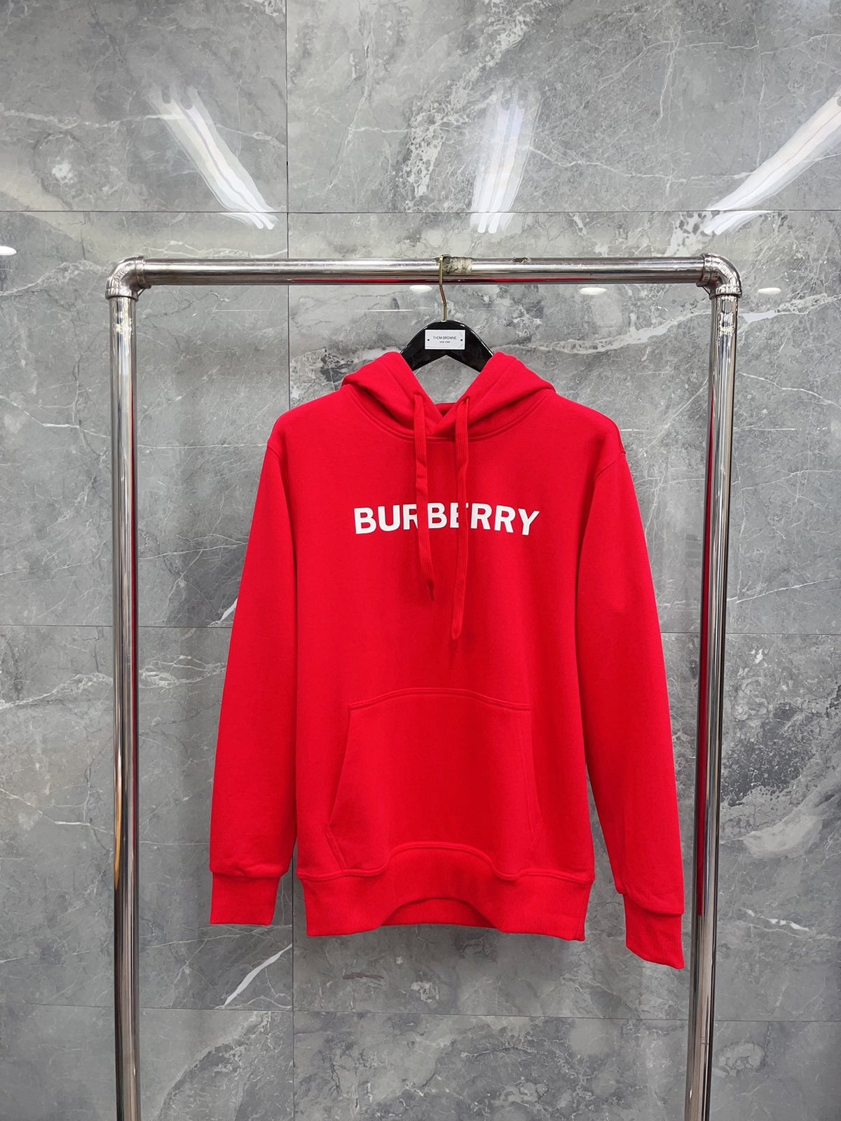 Black Cotton Bold Text Pullover - Men's