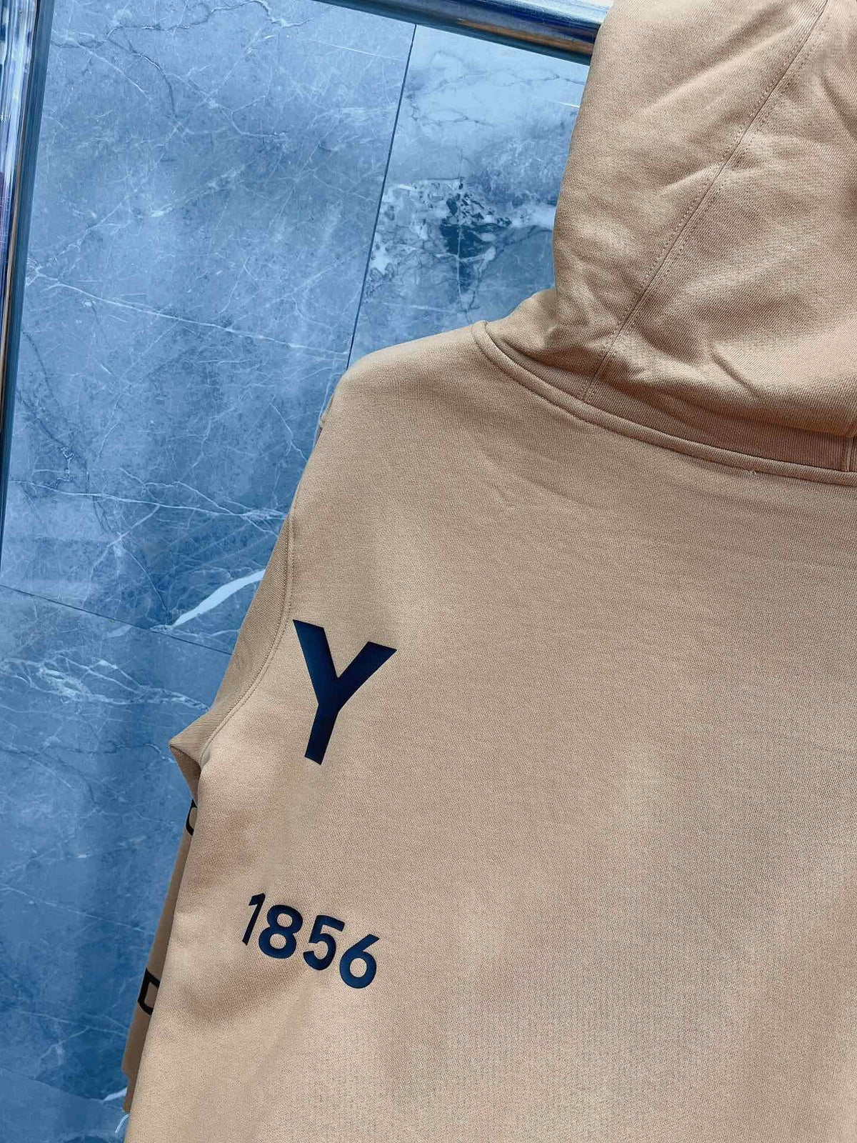 Black Cotton Text Print Pullover - Men's