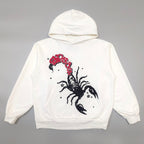 Cream Cotton Graphic Pullover - Men's