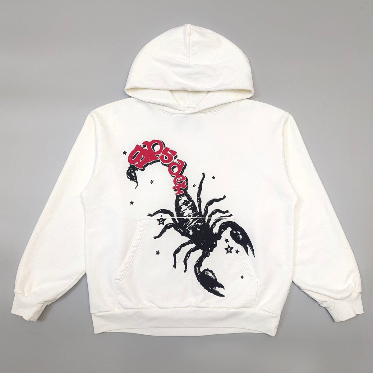 Cream Cotton Graphic Pullover - Men's