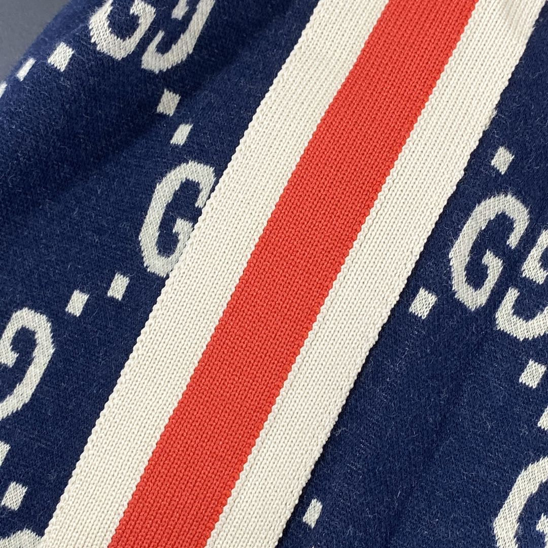 Navy Jersey Monogram Track - Men's