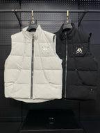 Black Nylon Logo Gilet - Men's