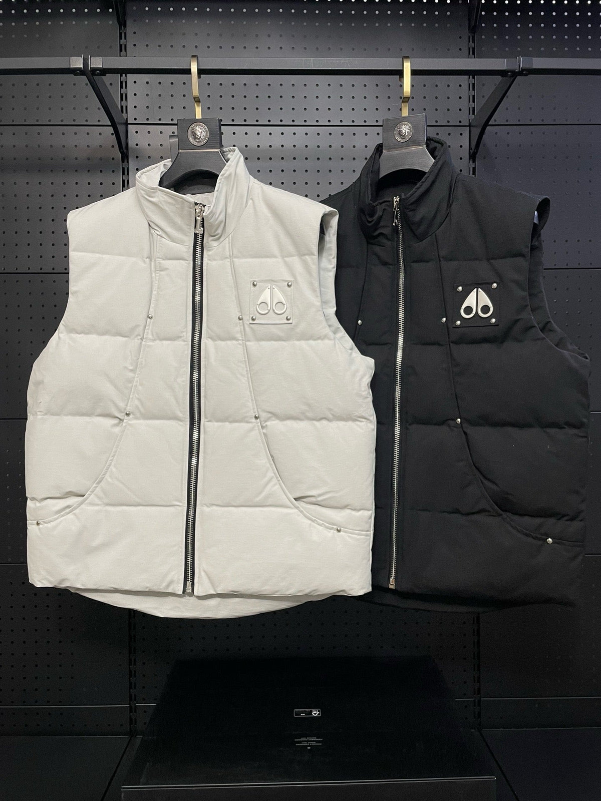 Black Nylon Logo Gilet - Men's