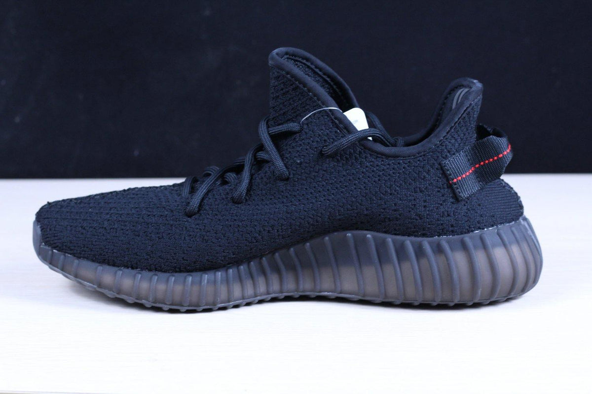 Yeezy 350 V2 Boost Bred Black and Red Sneakers