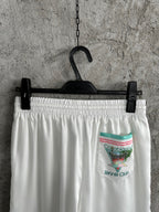 Pastel Trim Silk Shorts - Men's